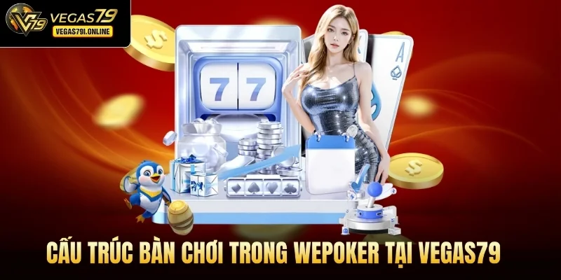 Cấu trúc bàn chơi trong WEPOKER tại Vegas79